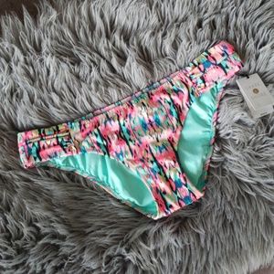 Shade & Shore Aztec Print Bikini Bottoms sz Medium